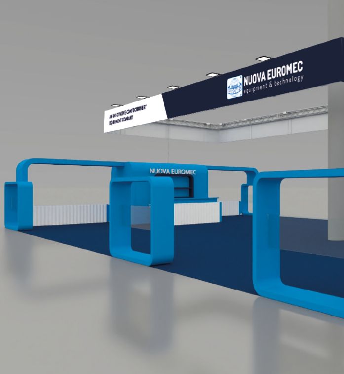 Dettaglio allestimento stand Nuova Euromec Interpack